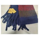 Frye and Co Oversized Wool Blanket Scarf "Heritage Navy"  *New w/Tags*