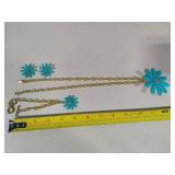 *Rare* Heidi Daus "Flower Power" Necklace/Bracelet/Earring Set
