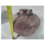 Terra Cotta Redware Pottery Vase
