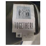 Vintage Army Green Ladies Trench Coat (Size 16 Tall)