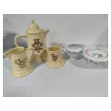 VIntage Pfaltzgraff & Fine China Sugar & Creamer Sets