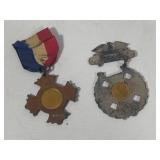 Maneuvers Medal (Fort Benj. Harrison) & 39th National Encampment Medals (1906)