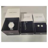 Nine West Watch, Bracelet & Earrings *New in Box*