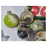 Assorted Glass Ornaments - Some Vintage & Jingle Bells