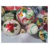 Assorted Glass Ornaments - Some Vintage & Jingle Bells