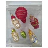 Mouth Blown Glass Ornaments - Some Vintage