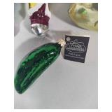 Mouth Blown Glass Ornaments - Some Vintage