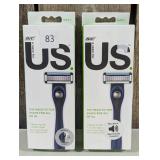 BiC Us. 5-Blade Unisex Razor Handle + 2 Blade Refills  (set of 2)