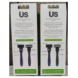BiC Us. 5-Blade Unisex Razor Handle + 2 Blade Refills  (set of 2)