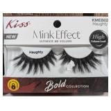 KISS Mink Effect Bold Collection -style: Haughty -1 pair of eyelashes  (set of 2)