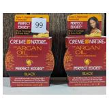 Creme Of Nature Argan Oil Perfect Edges Black 2.25 oz  (set of 2)