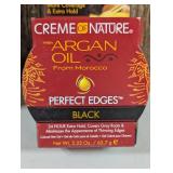Creme Of Nature Argan Oil Perfect Edges Black 2.25 oz  (set of 2)
