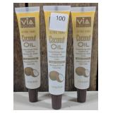 Via Natural Ultra Care Cocoa Butter Oil, 1.5 fl oz  (set of 3)