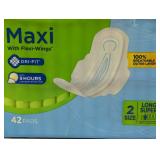 Breeze Maxi Pads With Flexi-Wings - Long Super 42ct