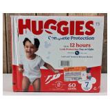 Huggies Complete Protection Baby Diapers, Size 7, 41+ lbs, 60 ct