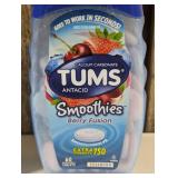 TUMS Extra Strength Antacid Smoothies Berry Fusion Chewable Tablets (set of 2)