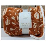 Threshold - Plush Throw with Faux Shearling Reverse 50in x 60in