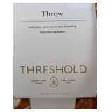 Threshold - Plush Throw with Faux Shearling Reverse 50in x 60in