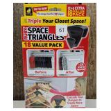 AS-SEEN-ON-TV, Hanger Hooks Triple Closet Space 18 PC Value Pack