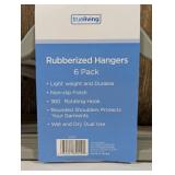 True Living Rubberized Hangers, 6 ct  (set of 2)
