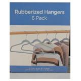 True Living Rubberized Hangers, 6 ct  (set of 2)