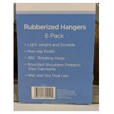 True Living Rubberized Hangers, 6 ct  (set of 2)