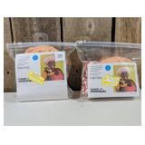 Room Essentials - bath set shower cap with elastic trim  (set of 2)