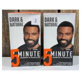 Dark & Natural 5 Minute Shampoo-In Hair Color, Jet Black (set of 2)