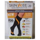 Skineez Medical Grade Advanced Healing Compression Socks, 2 Pairs, Small Medium