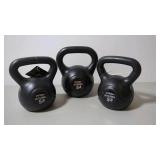 Set of 3 Pro Strength Kettlebell, 5 lb - ( Set of 3)
