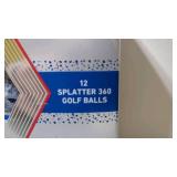 Callaway Supersoft Splatter Golf Balls - Blue: Rubber Core, Ionomer Shell, 12 Pack