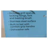 Char-Broil 4pc Comfort Grip Tool Heat-Resistant Grill Cookware Set