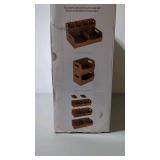 Seville Classics 4pc Bamboo Stackable Organizer Storage Bins Set