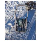 Poly Garden Hose Cart with Hose