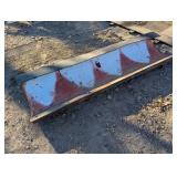 Heavy duty plow blade with edge 90 in Long