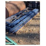 Heavy Duty 9 ft. By 32-in steel uprights for uprights 8 cross beams and middle supports blue garage racking