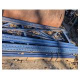 Heavy Duty 9 ft. By 32-in steel uprights for uprights 8 cross beams and middle supports blue garage racking