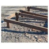 2 wooden bean bag toss Frames