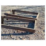 2 wooden bean bag toss Frames