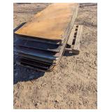 10 - 8 foot Banquet tables - wood tops - see pics