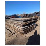 10 - 8 foot Banquet tables - wood tops - see pics