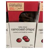 TX 3 - 4x Lesley Stowe Raincoast Crisps Cranberry and Hazelnut Crackers - 5.3 oz (150 g)
