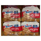 ID 4 - 4x Hostess Soft White Hot Dog Buns - 8 Buns Each