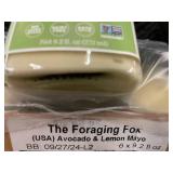AZ 2 - Case of 6 Foraging Fox Avocado & Lemon Mayo 9.2 oz Jars - BB 09/27/24