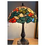 Table Lamp with Tiffany Stained Glass Style Shade