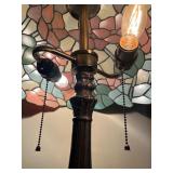 Table Lamp with Tiffany Stained Glass Style Shade