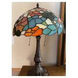 Table Lamp with Tiffany Stained Glass Style Shade