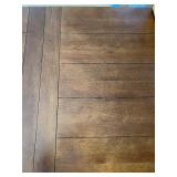 Dining Table - Dark Wood, Double Pedestal Base