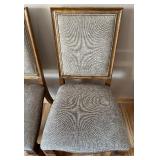 Pair of Samson International Dining Chairs with Wood Trim - #1