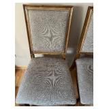 Pair of Samson International Dining Chairs with Wood Trim - #1